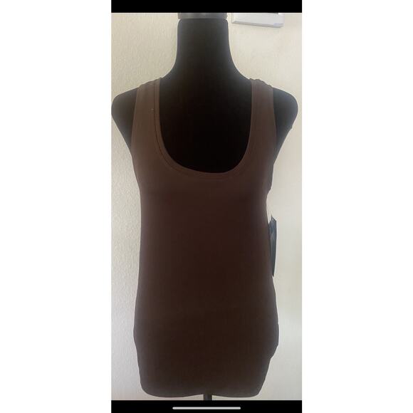 Karen Kane Tops - Karen Kane Brown Women's Scoop Neckline Sleeveless Top Tank L Large - NWT